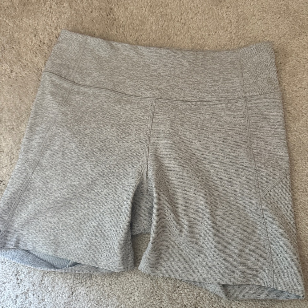 Outdoor Voices Gray Heather Bike Shorts